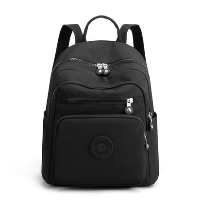 Mochila Feminina Pequena Mini Mochila para Adolescente Bolsas Escolares Casuais Nylon Impermeável Bolsa de Peito Feminina