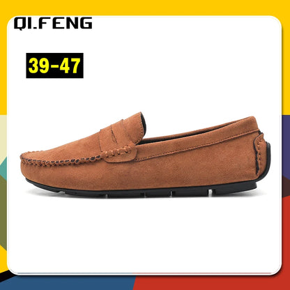Hot Selling Men's Sneaker 47 Slip On Flat Shoes Fashionable and Casual Men's Shoes Outdoor Soft and Comfortable Driving Footwear