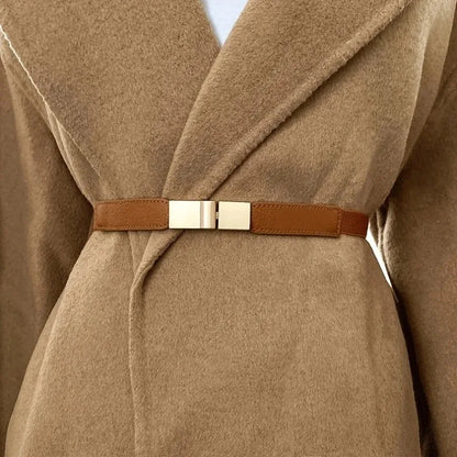 Thin Elastic Waist Belt for Girls Fashion Decorative Belt Slimming Design for Dresses Skirts Stylish Elastic Waistband