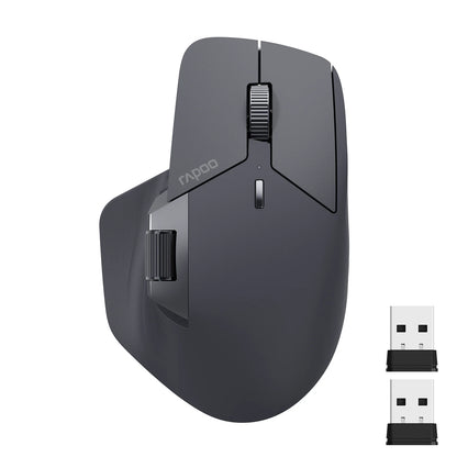 Rato Sem Fios Recarregável Multi-modo Ergonómico Rapoo MT760L/MT760M 4000 DPI Suporta Até 4 Dispositivos Rato Bluetooth