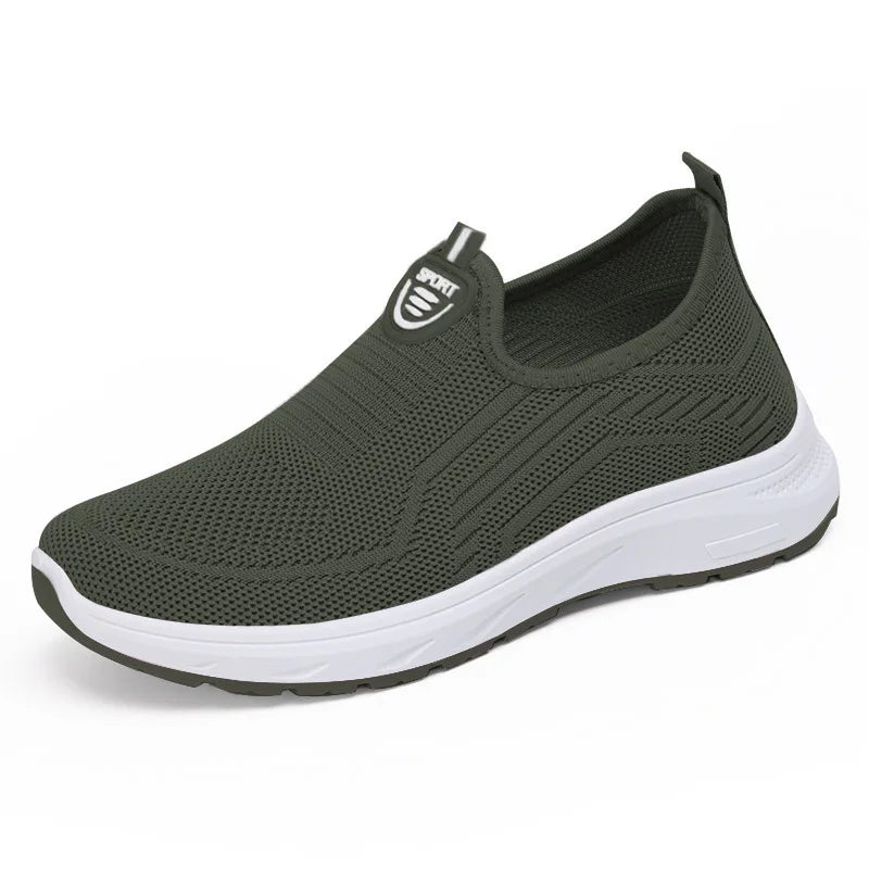 Sapatilhas Slip On para Mulher, Sapatilhas Respiráveis Brancas para Mulher, Sapatilhas Casuais, Sapatilhas Desportivas, Sapatilhas Vulcanizadas Confortáveis para Mulher