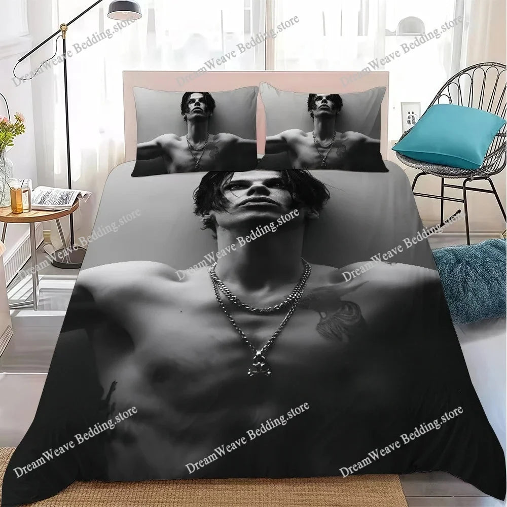 Hot Singer Y-Yungblud Idols Duvet Cover Set Home Style Bedding Soft Laundry Cotton Bed Student Dormitory Gift