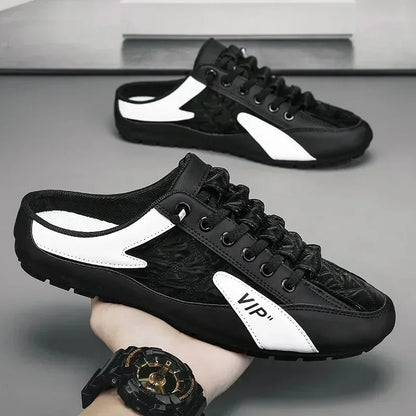 Summer Slippers for Men Trendy Men's Flat Bottom Casual Shoes Soft Sole Support Shoes Men's Sneakers