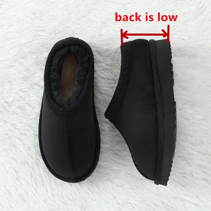 AP 2025 inverno chinelos de veludo para crianças meninos meninas sapatos de polar de cano baixo crianças moda casual pantufas de veludo para casa
