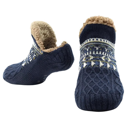 Men Women Winter Indoor Home Slippers Socks Non Slip Thick Thermal Socks Warm Thermal Slipper Socks Soft for Christmas