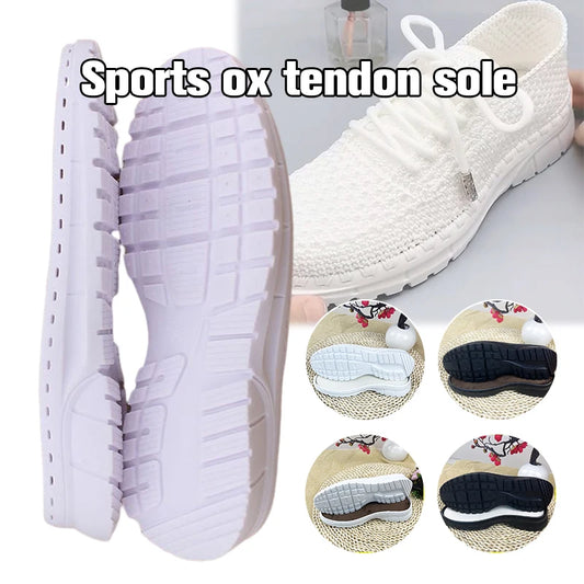 Sports Shoes Tendon Soles Hollow Thread Wool Shoes Woven Hook Shoes Slipper Rubber Shoes Sole DIY Shoe Soles Repair Materials
