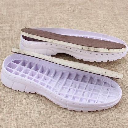Sports Shoes Tendon Soles Hollow Thread Wool Shoes Woven Hook Shoes Slipper Rubber Shoes Sole DIY Shoe Soles Repair Materials