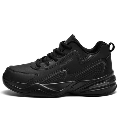 Sapatilhas Casuais Masculinas para Exterior, Caminhada, Confortáveis, Desportivas, Sapatos de Corrida para Homem, Sapatilhas de Couro Impermeáveis de Alta Qualidade para Inverno, Ténis Feminino