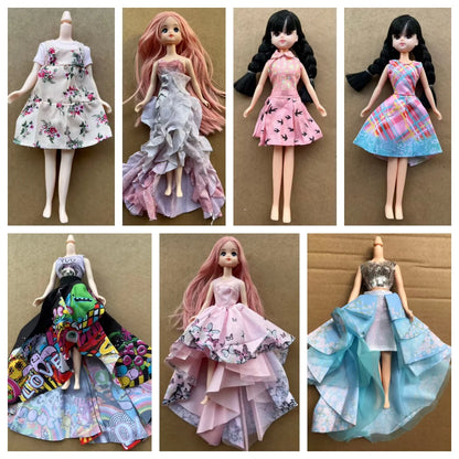 1/6 Doll Dresses For Blythy Jenny Doll Sweetpie Luxury Dress Fashion Doll Clothes For Licca Doll Kids Toy