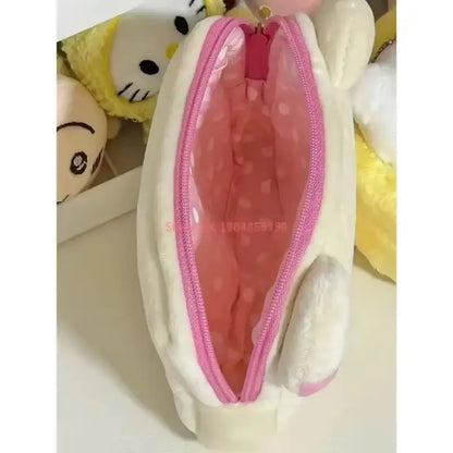 Rilakkuma Cute Makeup Organizer Storage Bag Cartoon Bear Plush Kawaii Cosmetic Cosmetic Bags Vanity Beauty Case Cute Pencil Case