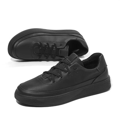 Sapatos masculinos sapatos de couro masculinos sapatos casuais com sola leve e macia sapatos brancos pequenos masculinos Confortável de usar Resistente ao desgaste