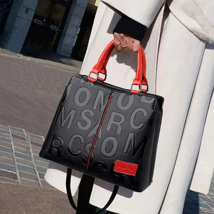 Bolsas de Ombro Transversais Casuais em Couro PU para Mulheres Senhoras Luxo Designer Grande Capacidade Viagem