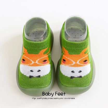 Baby Socks Shoes Boy Girl Fashion Toddler Shoes Anti-Slip  Soft Rubber Shoes Animal Style New Arrival Baby First Walker Autumn