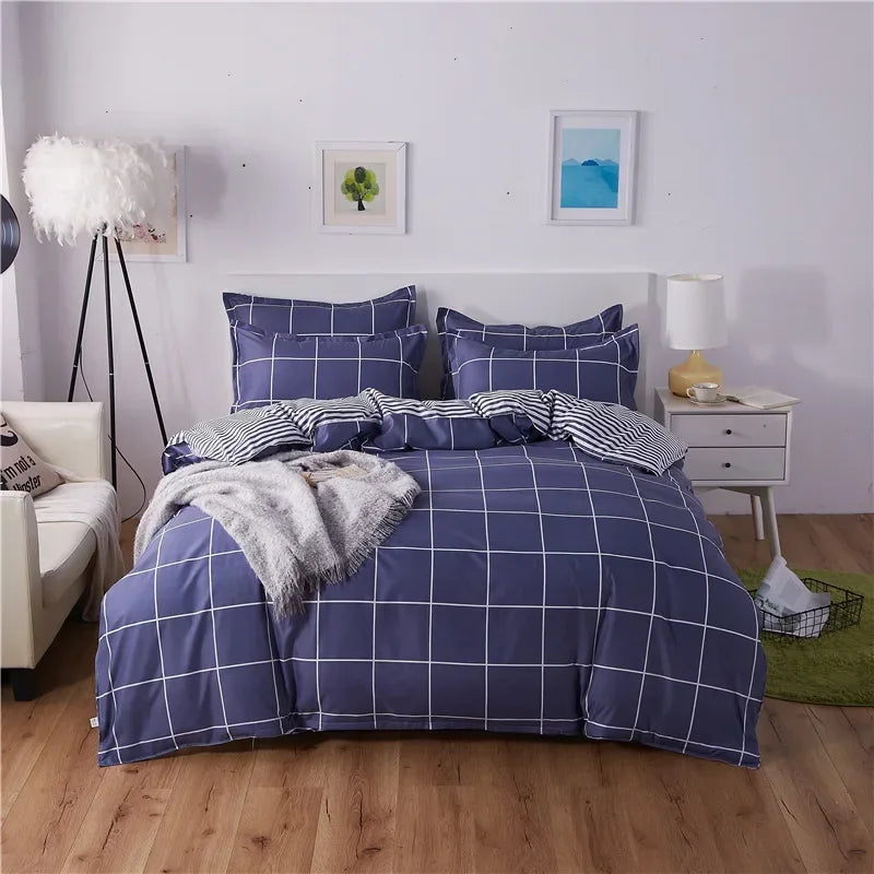 Cute Cartoon Print Duvet Cover 220x240 Lovely Pattern Adults Kids Quilt Cover AB Double-sided Comforter Covers No Pillow Cases