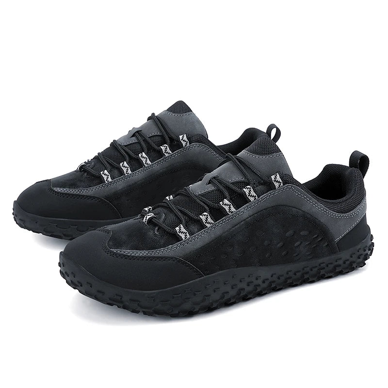 Outdoor Hiking Shoes Slip on Mountaining Shoes Men Wide-Toe-Box Barefoot Shoes for Men Walking Shoes Man Runnign Shoes Sneakers