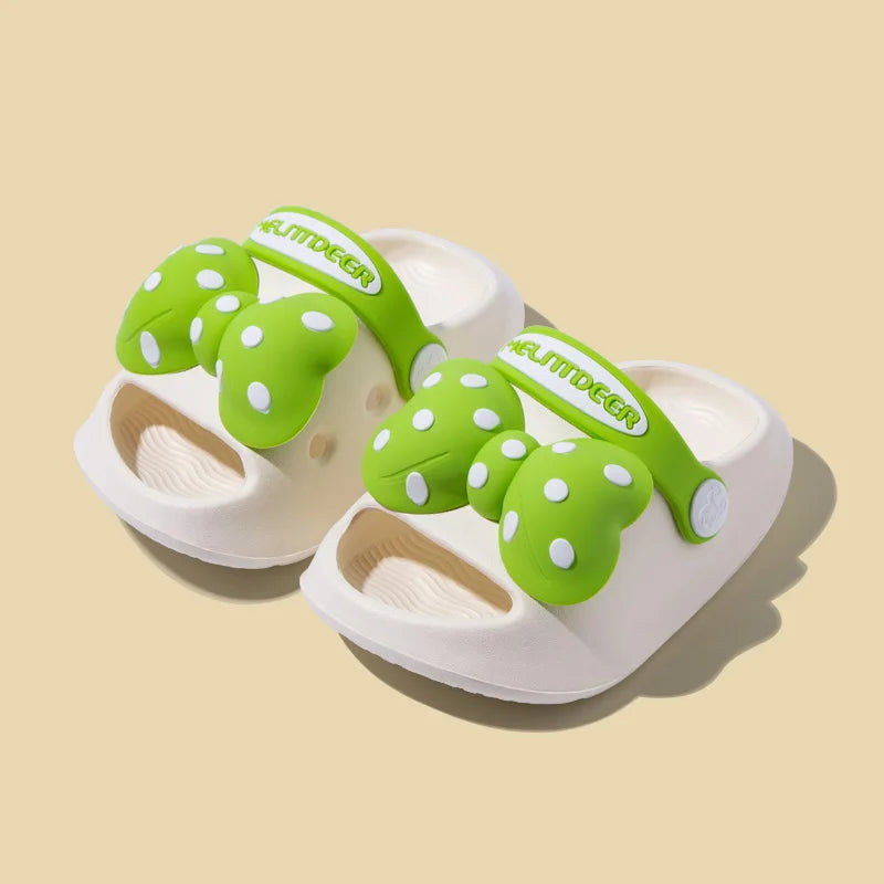 MELITTDEER Girls‘ Sandals - Kids Slippers, Soft Sole and Beautiful Bows , Adjustable heel strap, EVA Material, Oudoor Use