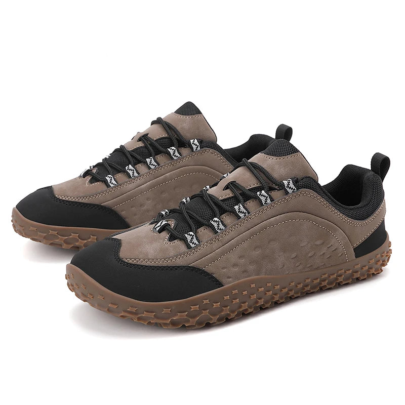 Outdoor Hiking Shoes Slip on Mountaining Shoes Men Wide-Toe-Box Barefoot Shoes for Men Walking Shoes Man Runnign Shoes Sneakers