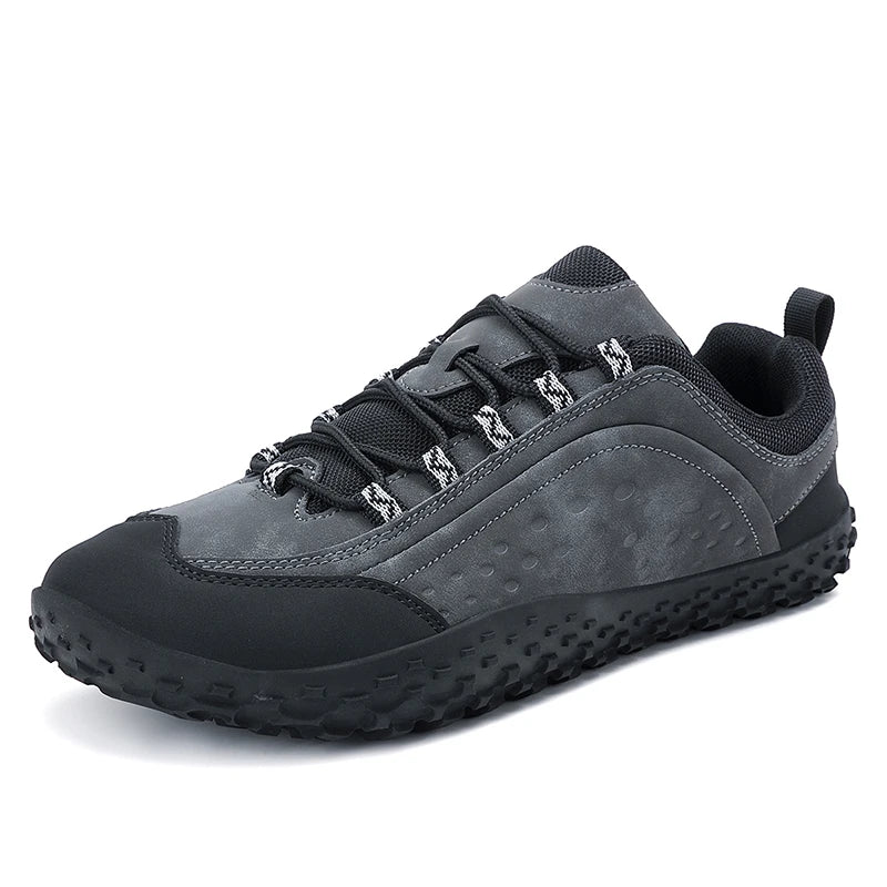 Outdoor Hiking Shoes Slip on Mountaining Shoes Men Wide-Toe-Box Barefoot Shoes for Men Walking Shoes Man Runnign Shoes Sneakers
