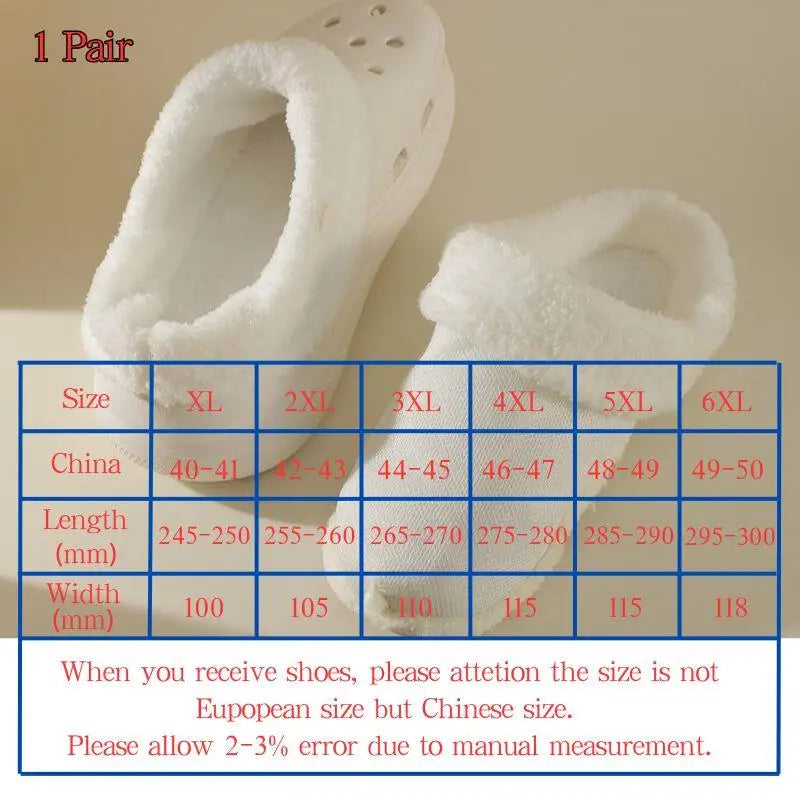 Detachable And Washable Thick Soft Plush Cover For Clogs Slipper Insoles Inserts Fur Lined Shoes Plush Liner Winter Shoe Cover