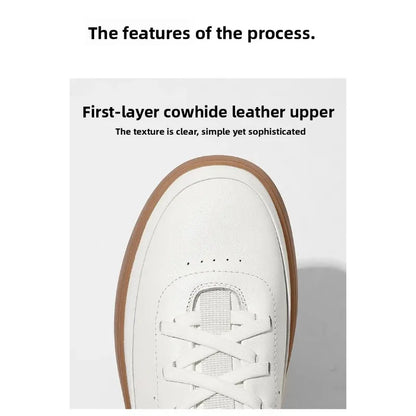 Sapatos masculinos sapatos de couro masculinos sapatos casuais com sola leve e macia sapatos brancos pequenos masculinos Confortável de usar Resistente ao desgaste