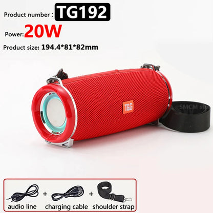 50W High Power caixa de som Bluetooth Speaker Outdoor Waterproof Wireless Column Portable Audio for pc Music Center Subwoofer FM