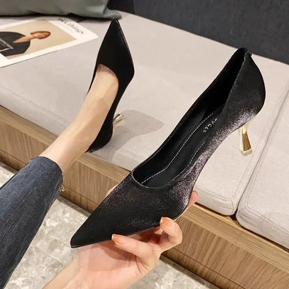 Cresfimix Sapatos Femininas Women Cute Light Weight Spring Slip on Office Pumps Lady Classic Sexy Shoes Zapatos De Mujer A1149