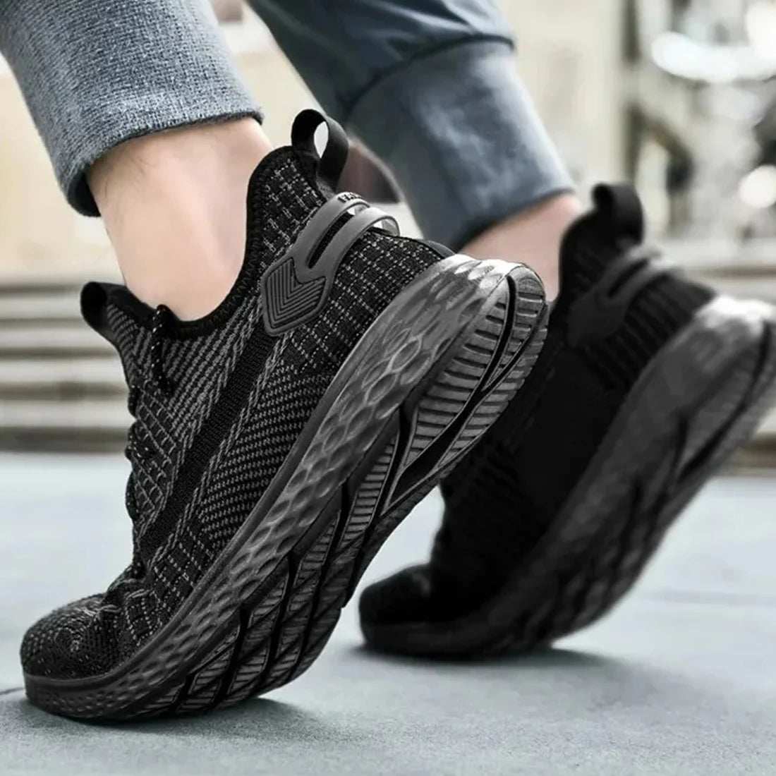 New Mijia Men's Sneaker Breathable Sports Shoes  Stretch Fabric Soft Mesh Comfortable Running Lightweight Walking Jogging Shoes