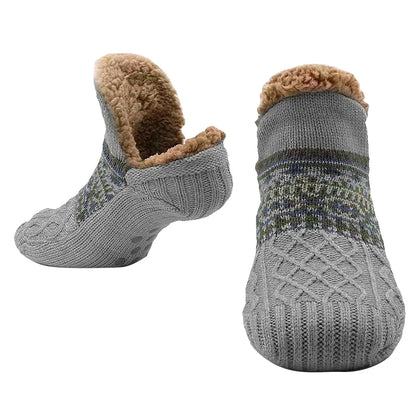 Men Women Winter Indoor Home Slippers Socks Non Slip Thick Thermal Socks Warm Thermal Slipper Socks Soft for Christmas