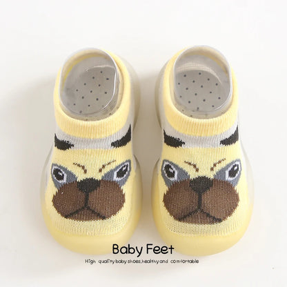 Baby Socks Shoes Boy Girl Fashion Toddler Shoes Anti-Slip  Soft Rubber Shoes Animal Style New Arrival Baby First Walker Autumn