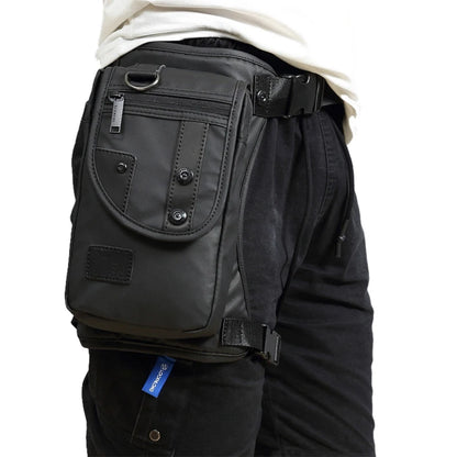 Bolsa de Cintura Masculina para Perna de Motociclista em Nylon/Lona Militar/Assalto Bolsa de Perna de Anca Masculina Transversal com Cinto