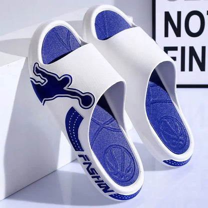 House Indoor Shiatsu Men's Shoe Living Room Male Slipper Slides Flip Flops Walk Around Home Bathroom 2025 Style Y2k Trend Eva