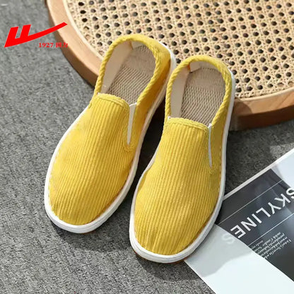2025 New Summer Mesh Shoes Men Slip-On Flat Sapatos Hollow Out Comfortable Father Shoes Man Casual Moccasins Basic Espadrille