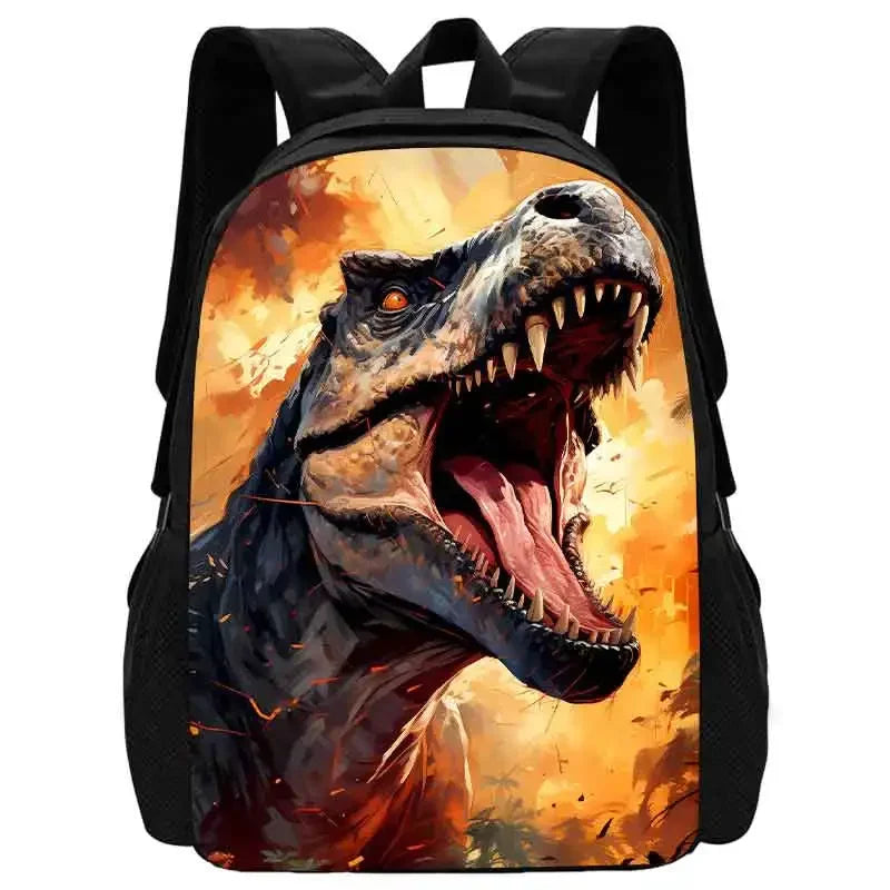 Mochila Escolar de Dinossauro para Crianças, Mochilas Escolares para Rapazes, Leve, com Estampas de Animais de Desenhos Animados, Mochila Infantil Durável