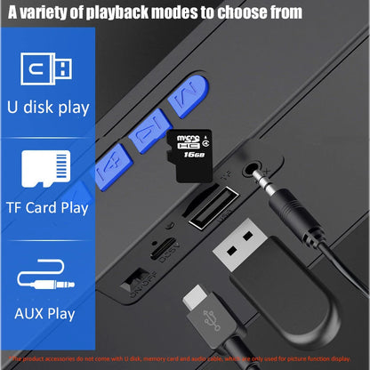 S18 Coluna Bluetooth Criativa Sem Fios, Áudio para Telemóvel, Subwoofer para Computador, Rádio Portátil para Exterior