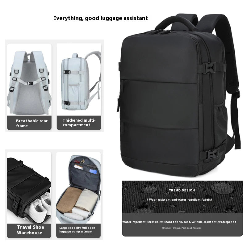Mochila leve de lazer para casais, mochila de viagem, nova mochila feminina, mochila escolar para estudantes, bagagem de