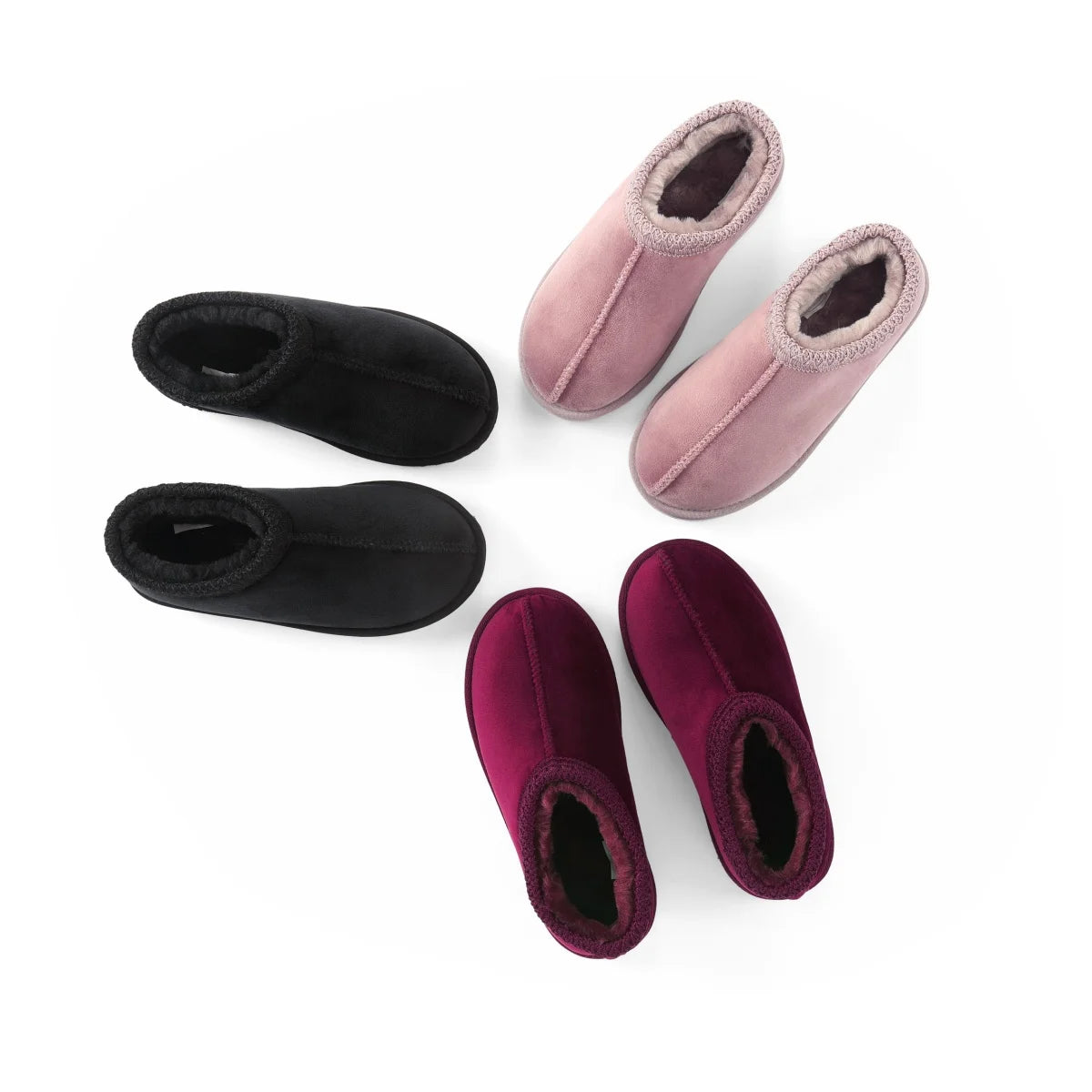 AP 2025 inverno chinelos de veludo para crianças meninos meninas sapatos de polar de cano baixo crianças moda casual pantufas de veludo para casa