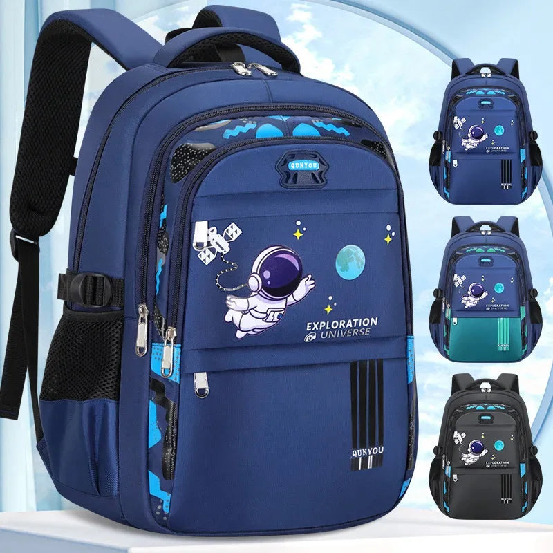 Mochila Escolar Infantil para Meninos Mochila Escolar de Astronauta Impermeável Mochila Escolar Primária Mochila Infantil