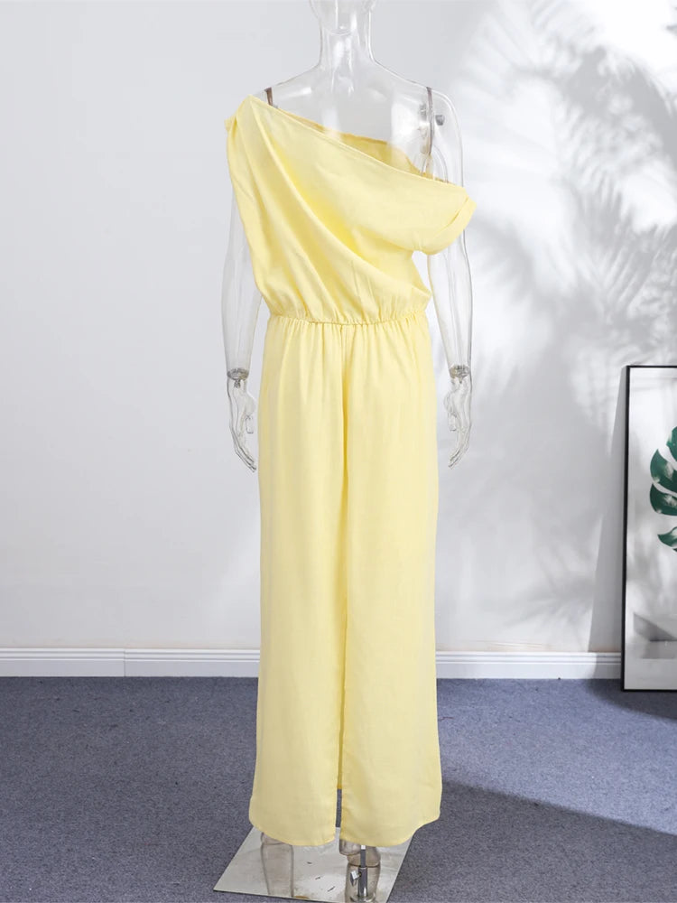 Vestidos Maxi de Linho com Ombros Descobertos, Vestido Feminino Slim, Cintado na Cintura, com Saia Justa até ao Tornozelo, Novo para o Verão de 2026, Roupa Exterior Sólida para Mulher