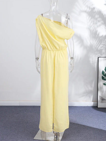 Vestidos Maxi de Linho com Ombros Descobertos, Vestido Feminino Slim, Cintado na Cintura, com Saia Justa até ao Tornozelo, Novo para o Verão de 2026, Roupa Exterior Sólida para Mulher