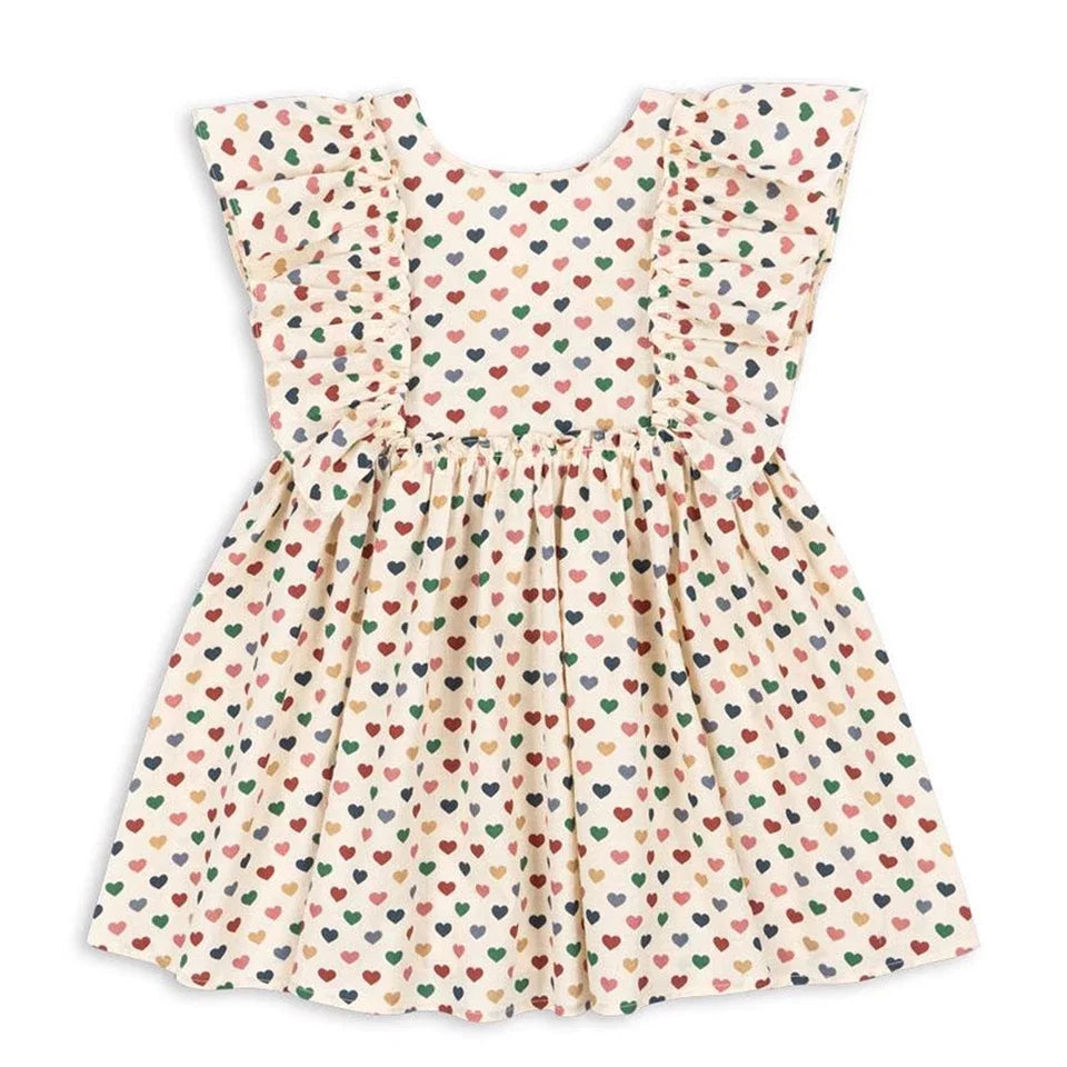 Verão 2026 Meninas KS Vestido Estampado de Bolinhas Roupa de Férias Menina Camisolas de Manga Comprida Calças Estilo Preppy Infantil Vestidos Conjunto de Roupa para Crianças