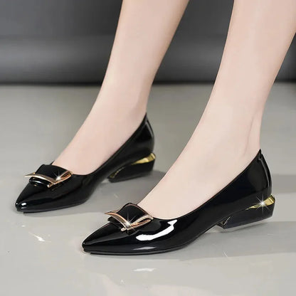 Cresfimix Sapatos Femininas Women Sexy High Quality Black Pu Leather Square High Heel Shoes for Party Sexy Female Pumps A1470