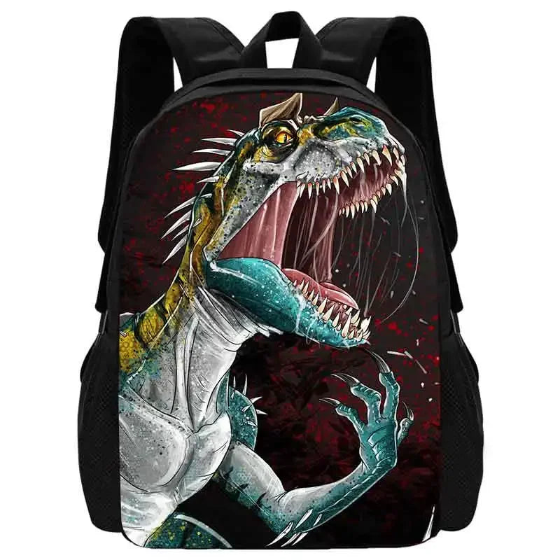 Mochila Escolar de Dinossauro para Crianças, Mochilas Escolares para Rapazes, Leve, com Estampas de Animais de Desenhos Animados, Mochila Infantil Durável