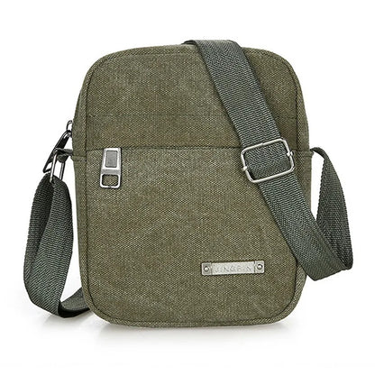 Men's Fashion Canvas Small Bag Casual Men Mini Handbags Male Crossbody Shoulder Messenger Bags For Men Business Sidebag