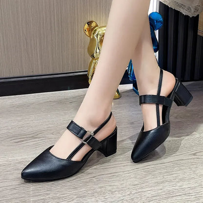 Cresfimix sapatos femininas lady fashion white patent leather elegant high quality square heel shoes for office hotel work ba430