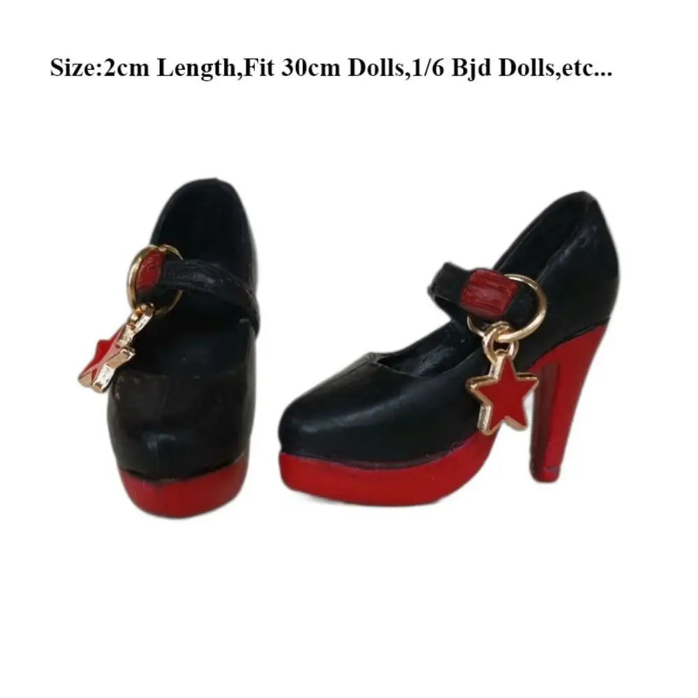 Quality DIY Shoes High Heels Cute Multicolors Casual Sandal Doll Accessories Original Doll Shoes for 1/6 BJD 30cm Dolls
