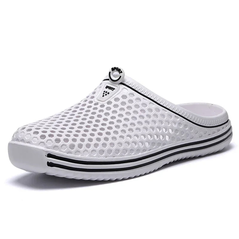 YRZL Chinelos de Praia para Homem e Mulher, Ocos, Casuais, Sandálias de Praia, Chinelos Antiderrapantes, Tamanhos 36-45, Chinelos de Homem
