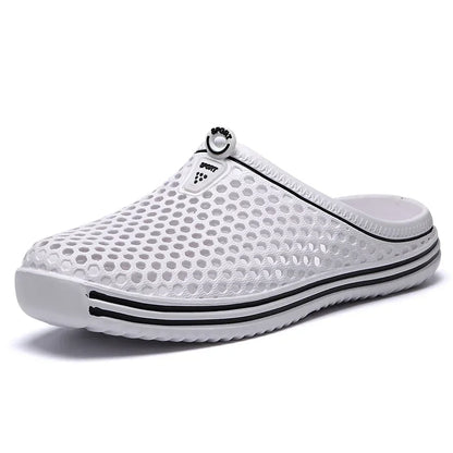 YRZL Chinelos de Praia para Homem e Mulher, Ocos, Casuais, Sandálias de Praia, Chinelos Antiderrapantes, Tamanhos 36-45, Chinelos de Homem