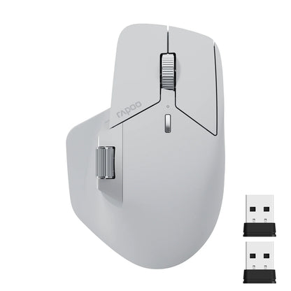 Rato Sem Fios Recarregável Multi-modo Ergonómico Rapoo MT760L/MT760M 4000 DPI Suporta Até 4 Dispositivos Rato Bluetooth