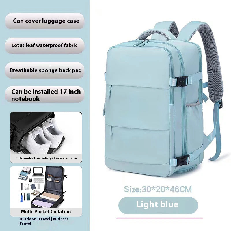 Mochila leve de lazer para casais, mochila de viagem, nova mochila feminina, mochila escolar para estudantes, bagagem de