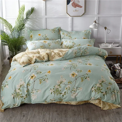 Cute Cartoon Print Duvet Cover 220x240 Lovely Pattern Adults Kids Quilt Cover AB Double-sided Comforter Covers No Pillow Cases